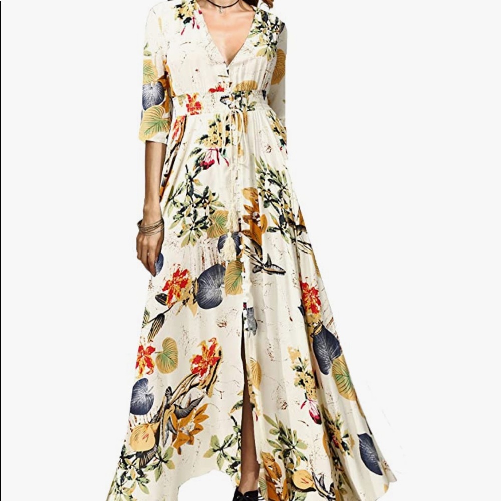 Milumia Split Floral Maxi Dress